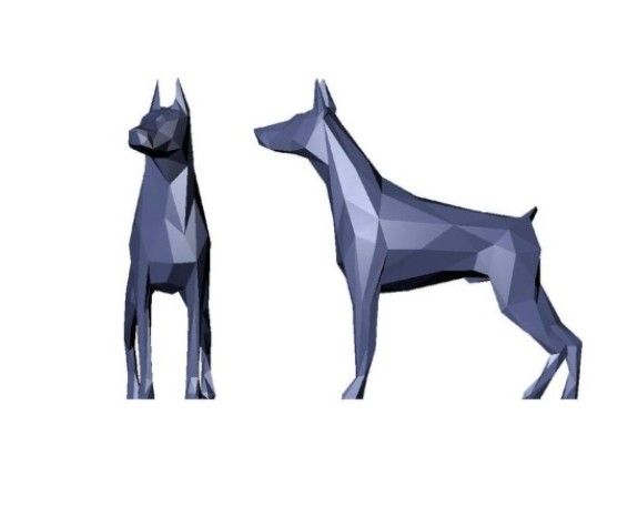 Mô hình tượng chó composite