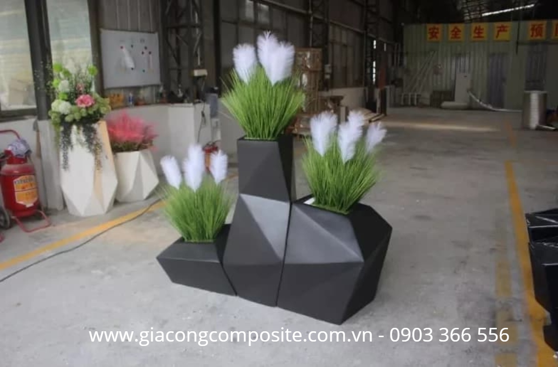 Chậu hoa composite cao cấp